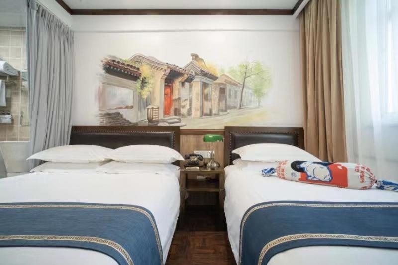 Time Traveller Hotel- Near Beijing Yonghe Lama Temple, Ghost Street, Beihai Park, Jingshan Park, Drum Tower, Houhai Bar Street, Tian'Anmen Square, Located In Beijing Traditional Hutongs, 5 Minutes Away From Subway, Free Laundry Serive المظهر الخارجي الصورة